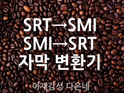 자막 변환기 SRT 자막을 SMI 로 변환하는 방법은?