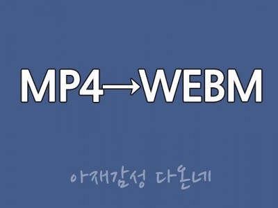 MP4를 WEBM로 변환  MP4에서 GIF로 변환